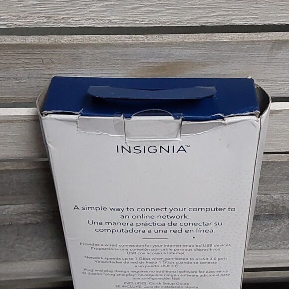 USB to Ethernet Adapter - Black | Insignia™ - Picture 3 of 6